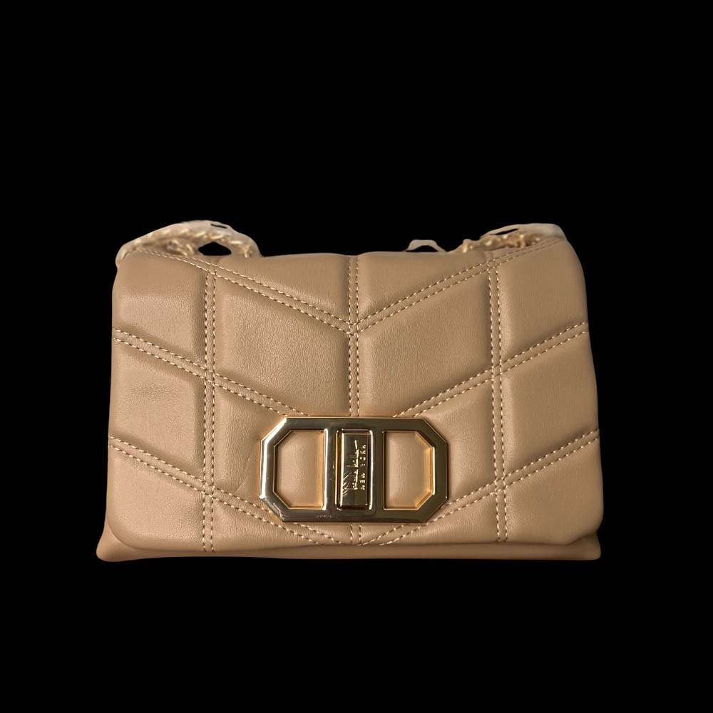 NWT Nicole Miller New York Taupe Small Shoulder Bag (MSRP - $40)